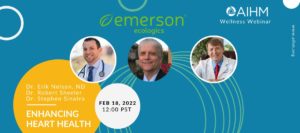 AIHM Wellness Webinar | Emerson Ecologics | Enhancing Heart Health: Specific Ingredient Recommendations for Cardiovascular Support